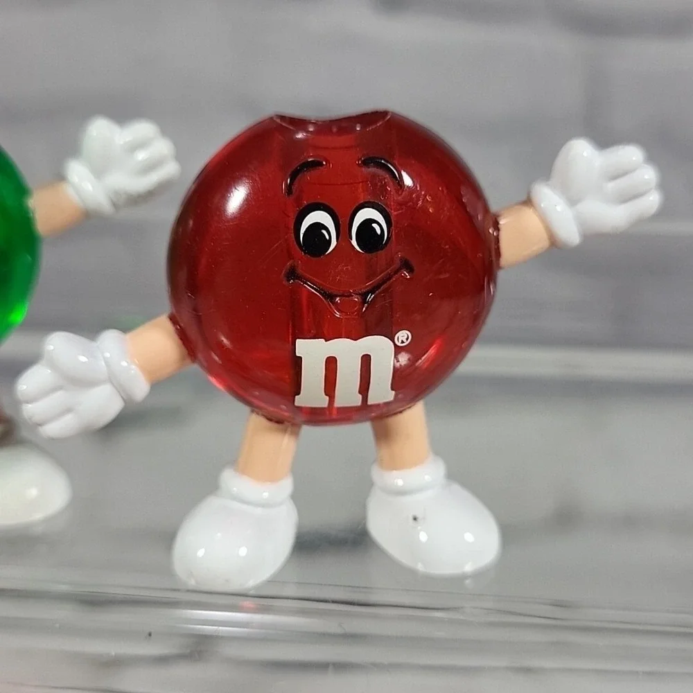 Vintage M&Ms Christmas String Light Covers Lot Of 6‎ Transparent Acrylic Candy